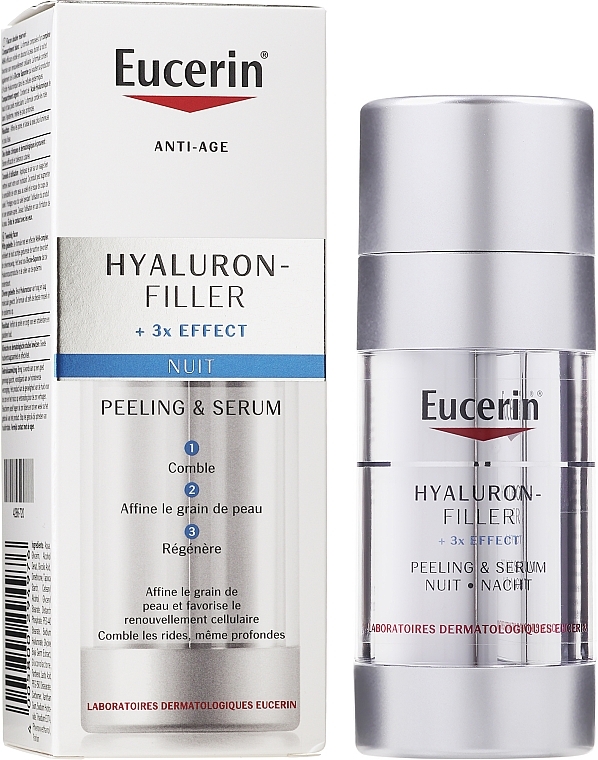 Repair Anti-Wrinkle Night Serum - Eucerin Hyaluron-Filler Night Peeling & Serum — photo N4