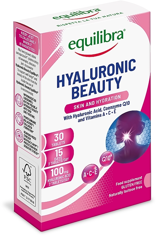 Hyaluronic Beauty Food Supplement  - Equilibra Biofoltil Hair Supplement Diety — photo N1