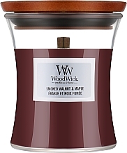 Fragrances, Perfumes, Cosmetics Scented Candle in Glass - WoodWick Smoked Walnut & Maple