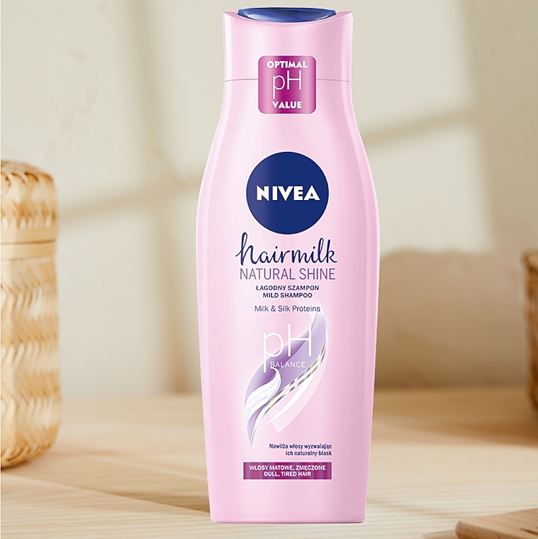 Milk Hair Shampoo - Nivea Hair Milk Natural Shine Ph-Balace Shampoo — photo N4