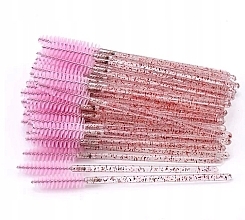 Fragrances, Perfumes, Cosmetics Disposable Lash & Brow Brushes, translucent pink - Lewer