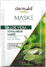 Fragrances, Perfumes, Cosmetics Peel-Off Face Mask - Dermokil Aloe Vera Peel Off Mask (sachet)