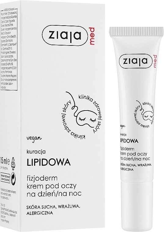 Protective Eye Cream - Ziaja Med Physioderm Eye Cream — photo N3