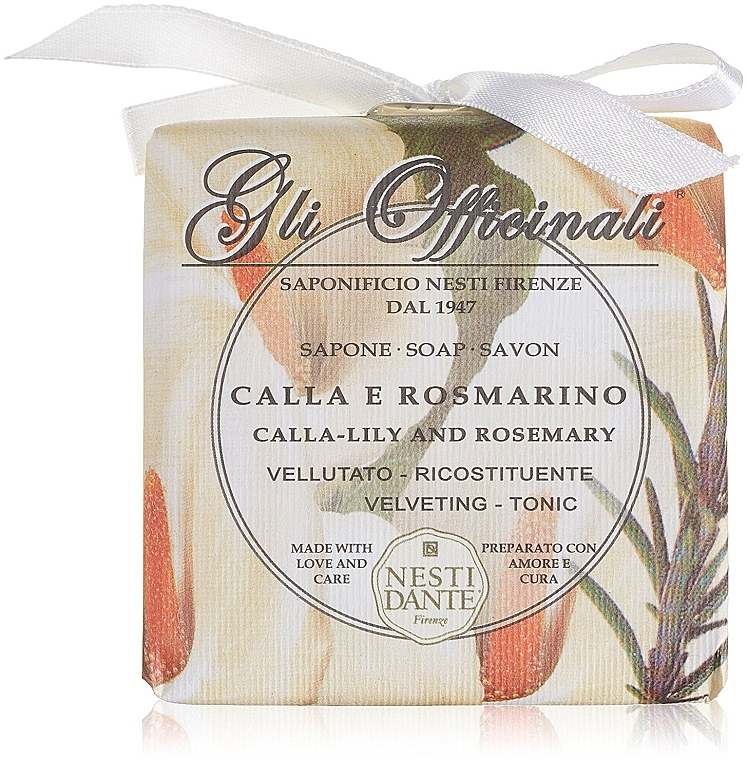 Tonizujące mydło w kostce Kalla i rozmaryn - Nesti Dante Gli Officinali Calla-Lily Rosemary Soap — photo N6