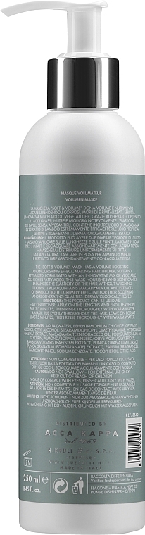 Volume Hair Mask - Acca Kappa 1869 Mask Soft A Volume — photo N2