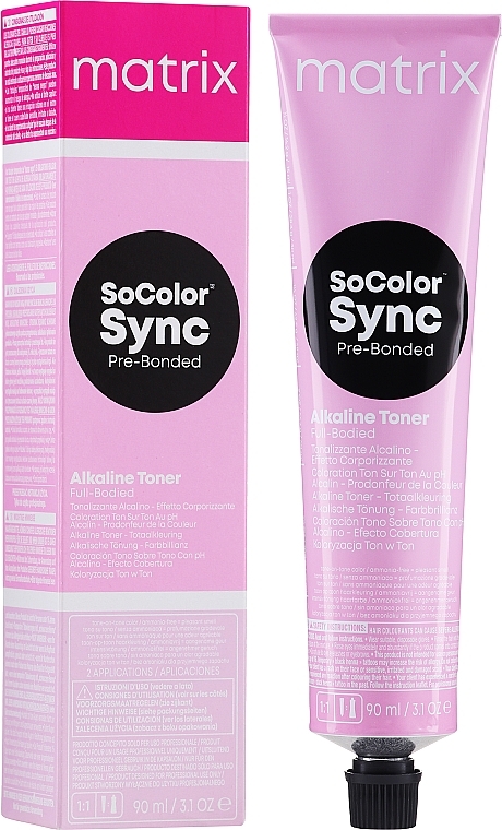 Ammonia-Free Hair Toner - Matrix SoColor Sync Alkaline Toner — photo N1
