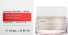 Brightening Night Face Cream - Korres Apothecary Wild Rose Night-Brightening Sleeping Facial — photo N2