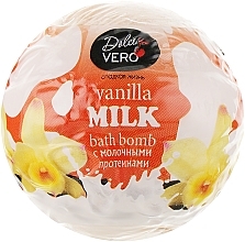 Fragrances, Perfumes, Cosmetics Milk Protein Bath Bomb "Vanilla Milk", orange - Dolce Vero