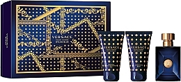 Fragrances, Perfumes, Cosmetics Versace Pour Homme Dylan Blue - Set (edt/50ml + 50ash/b + 50sh/g)