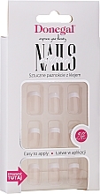 Fake Nails Set, French Manicure, white - Donegal Express Your Beauty — photo N4