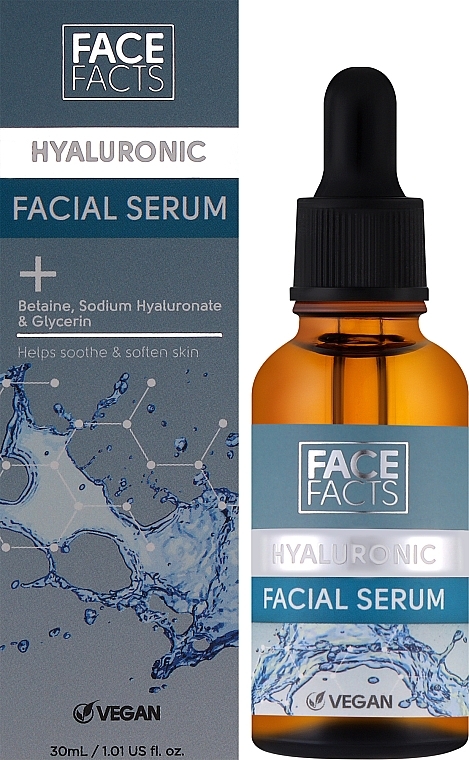 Hyaluronic Moisturizing Face Serum - Face Facts Hyaluronic Hydrating Facial Serum — photo N2