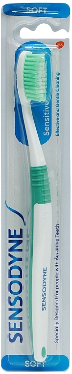 Soft Toothbrush RF1446, green - Sensodyne Sensitive Toothbrush — photo N1