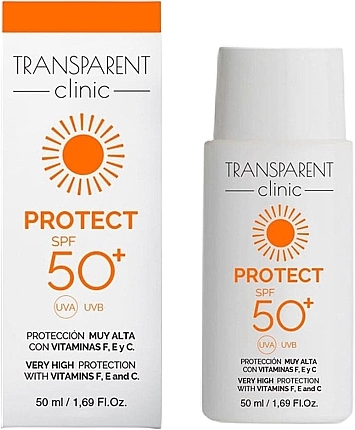 Sunscreen Face Emulsion - Transparent Clinic Protect SPF50+ — photo N1