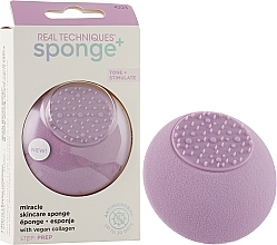 Multi-Purpose Skincare Sponge - Real Techniques Sponge Miracle Skincare Tone + Stimulate — photo N5