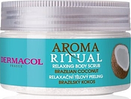 Fragrances, Perfumes, Cosmetics Coconut Body Scrub - Dermacol Aroma Ritual Brazilian Coconut Relaxing Body Scrub