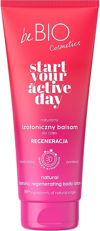 Natural Isotonic Regenerating Body Lotion - BeBio Start Your Active Day Body Lotion — photo N1