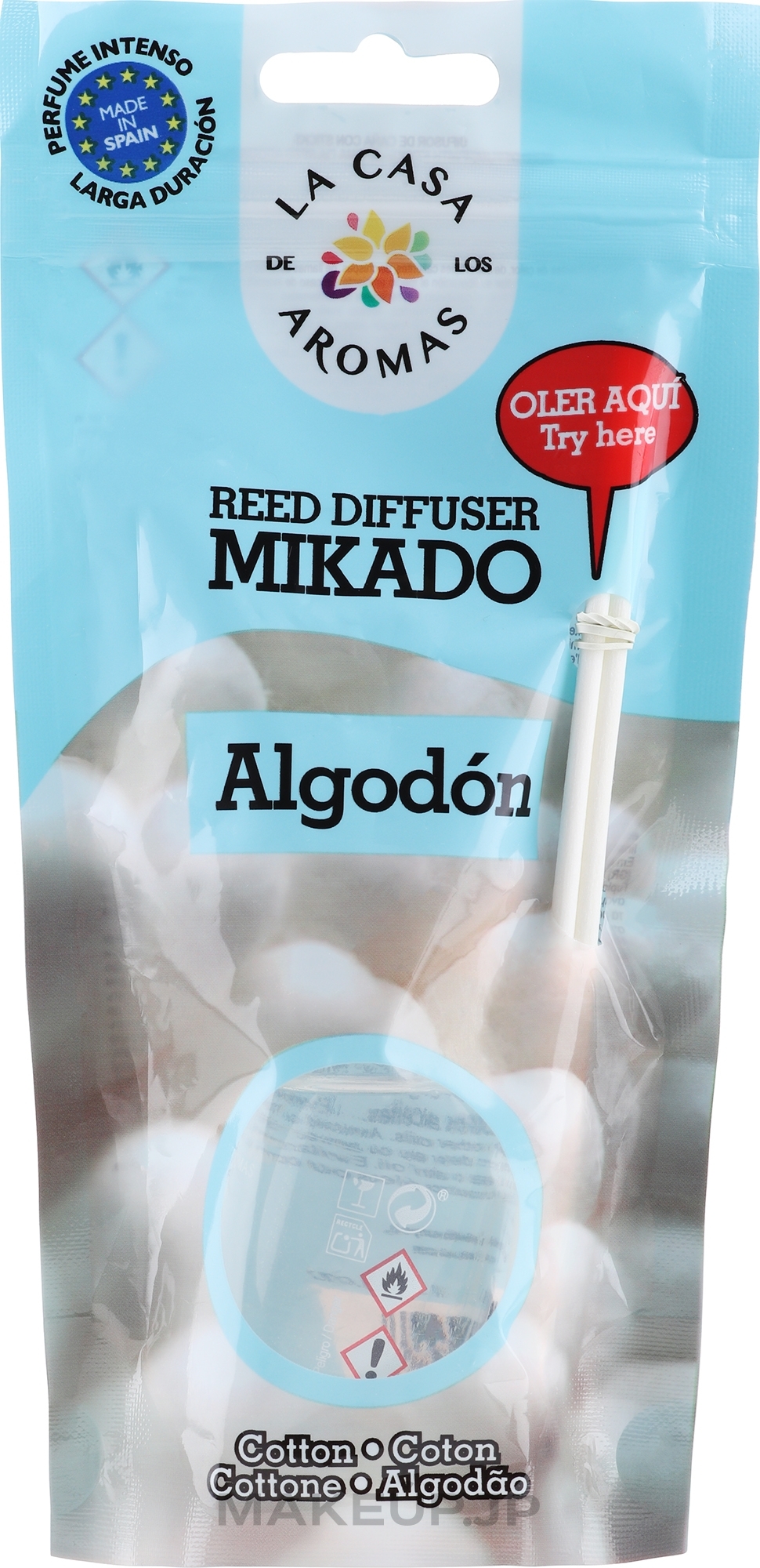 Reed Diffuser "Cotton" - La Casa de Los Aromas Mikado Reed Diffuser — photo 30 ml