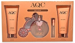 AQC Fragrances Go Love - Set (edt/100ml+edt/15ml+b/lot/120ml+sh/gel/120ml) — photo N1
