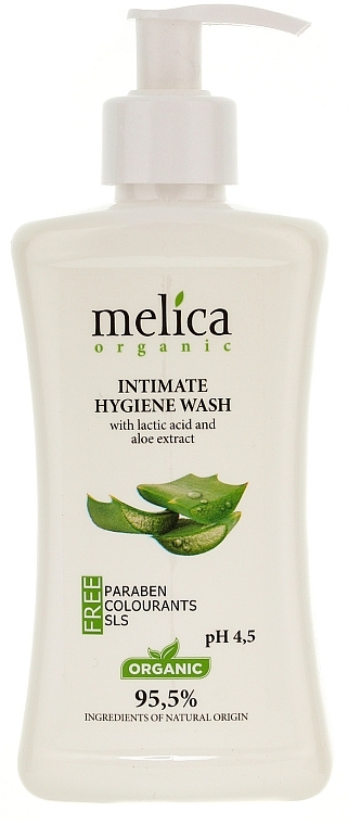 Intimate Wash with Lactic Acid and Aloe Extract - Melica Organic Intimate Hygiene Wash — photo N1