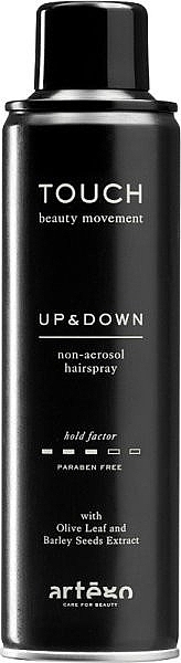 Medium Hold Gas-Free Hair Spray - Artego Touch Up&Down Hairspray — photo N5