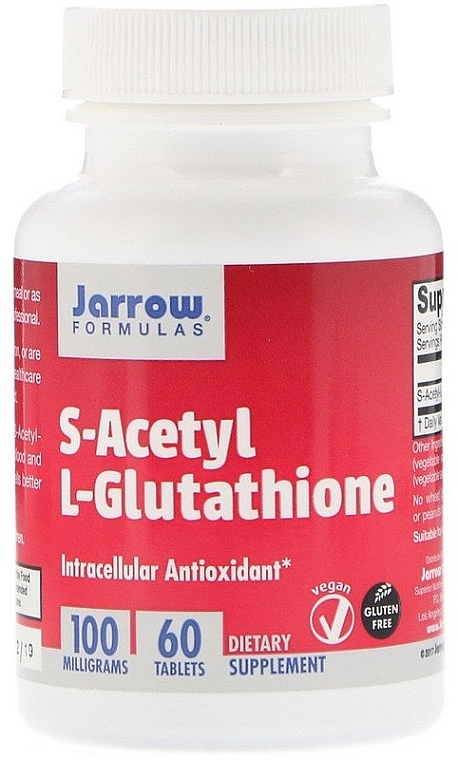 S-Acetyl L-Glutathione - Jarrow Formulas S-Acetyl L-Glutathione, 100 mg — photo N1