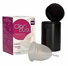 Fragrances, Perfumes, Cosmetics Disinfectant Menstrual Cup, size 3 - Claripharm Claricup Menstrual Cup