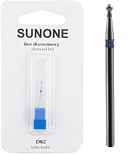 Diamond Nail Drill DK2 'Ball', medium, blue - Sunone Diamond Nail Drill — photo N2