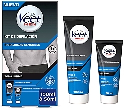 Fragrances, Perfumes, Cosmetics Intimate Depilation Set - Veet Men (dep/cr/150 ml + post/balm/50 ml)