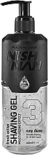 Fragrances, Perfumes, Cosmetics Shaving Gel - Nishman Shaving Gel No.3 Fresh Active