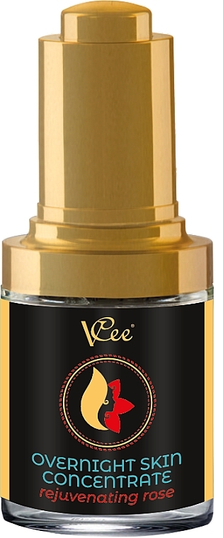 Rejuvenating Rose Facial Night Serum - VCee Overnight Skin Concentrate Rejuvenating Rose — photo N4