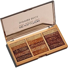 Fragrances, Perfumes, Cosmetics Face Shimmer Palette - Makeup Revolution Shimmer Brick Palette