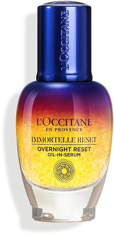 Overnight Reset Face Elixir - L'Occitane Immortelle Overnight Reset Oil-In-Serum — photo N2