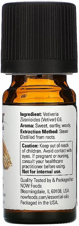 Vetiver Essential Oil - Now Foods Essential Oils 100% Pure Vetiver — photo N2