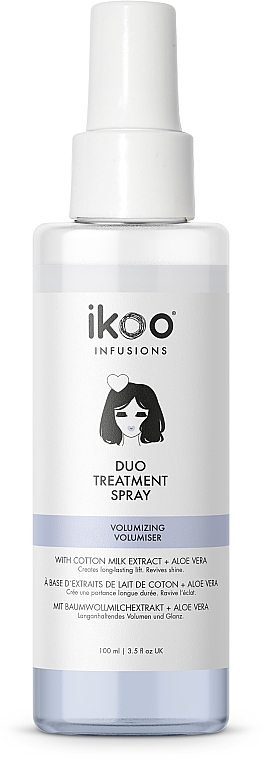 Hair Spray "Volume" - Ikoo Infusions Duo Treatment Spray Volumizing — photo N1