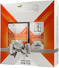 Fragrances, Perfumes, Cosmetics Set - Bielenda Neuro Glicol + Vit.C (cr/50ml + serum/30ml)