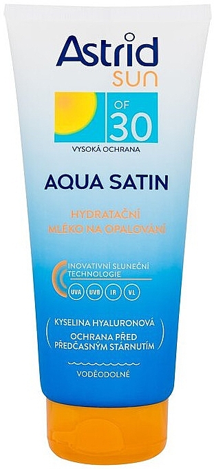 Moisturizing Sun Milk - Astrid Sun Aqua Satin Moisturizing Milk OF 30 — photo N1