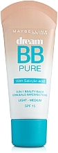 Fragrances, Perfumes, Cosmetics Problem Skin Foundation - Maybelline Dream Pure BB Cream 8-in-1 (tester)