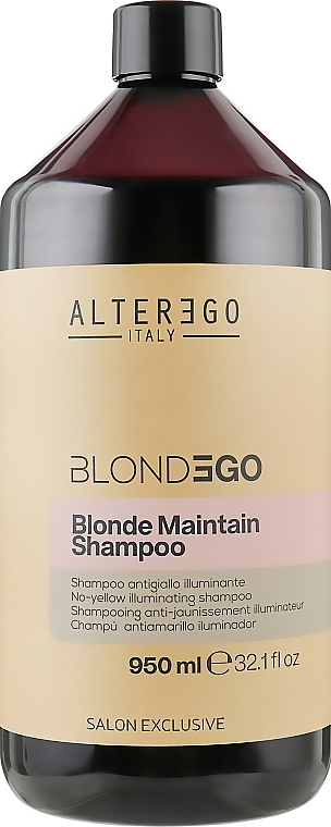 Anti-Yellow Shampoo for Bleached Hair - Alter Ego Blondego Blonde Maintain Shampoo — photo N3