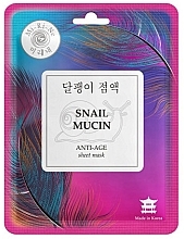 Fragrances, Perfumes, Cosmetics Facial Sheet Mask - Mi-Ri-Ne Snail Mucin Anti-Age Sheet Mask