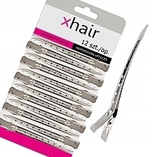 Metal Hair Clips, 8,1 cm - Xhair — photo N1