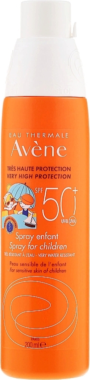 Kids Sunscreen Spray - Avene Eau Thermale Solar Spray Children SPF50 — photo N1