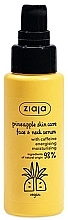 Fragrances, Perfumes, Cosmetics Face & Neck Serum with Pineapple Extract - Ziaja Pineapple Skin Care Face & Neck Serum