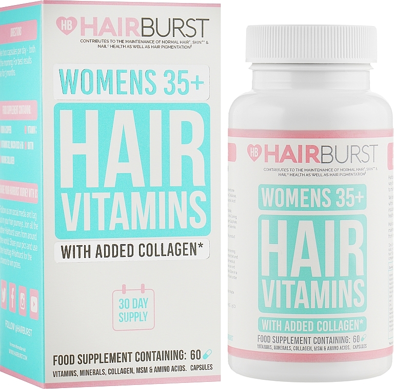 Healthy Hair Vitamins, 60 capsules - Hairburst Womens 35+ Hair Vitamins — photo N9
