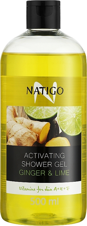 Refreshing Shower Gel "Ginger & Lime" - Natigo Activating Shower Gel Ginger & Lime — photo N2