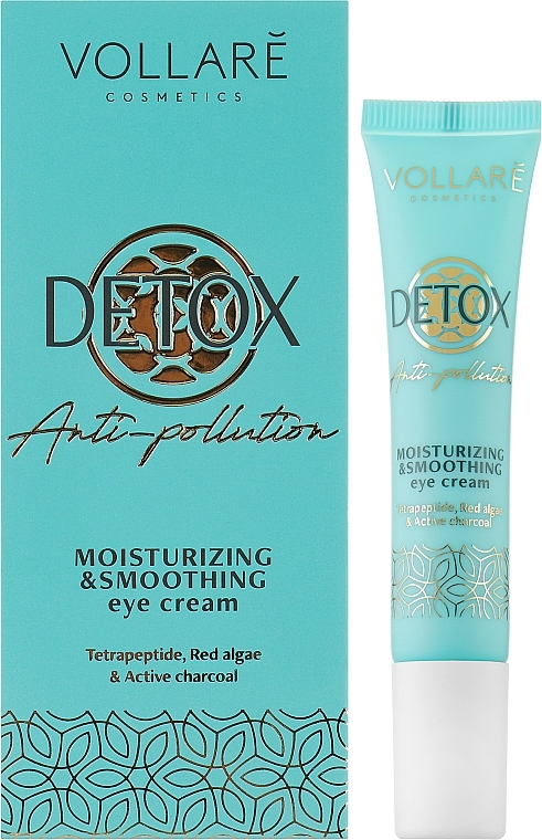 Smoothing Eye Cream - Vollare Cosmetics Detox Anti-Pollution Moisturizing & Smoothing Eye Cream — photo N2