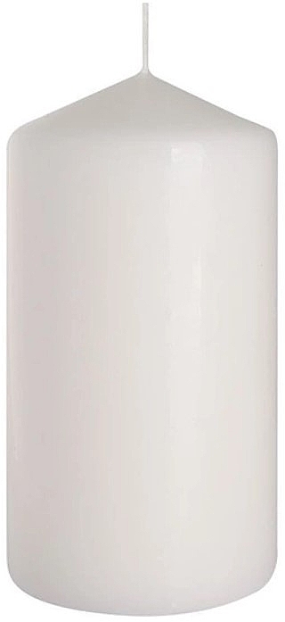 Cylindrical Candle 80x150 mm, white - Bispol — photo N1