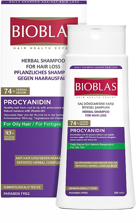 Procyanidin Shampoo for Oily Hair - Bioblas Procyanidin Shampoo — photo N1