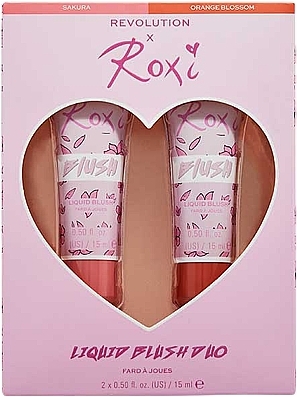 Liquid Blush Set - Makeup Revolution x Roxi Cherry Blossom Liquid Blush Duo (blush/2x15ml) — photo N8