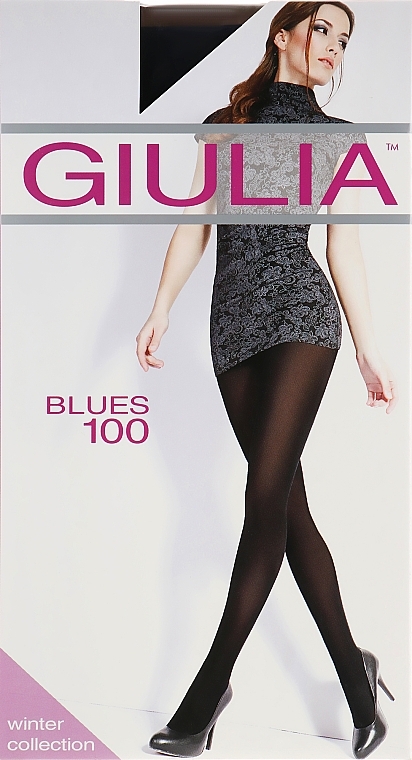 Blues 3D Tights, 100 Den, deep navy - Giulia — photo N1