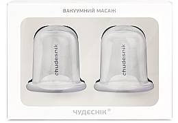 Fragrances, Perfumes, Cosmetics Abdomen & Body Vacuum Cups 'Anti-Cellulite Massage. Magic Body Contours', transparent - Chudesnik